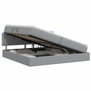 Letto con contenitore LED e materasso Grigio Chiaro 3459147