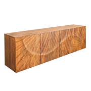 Buffet 180 cm 4 porte legno scolpito naturale – Collezione SILVA