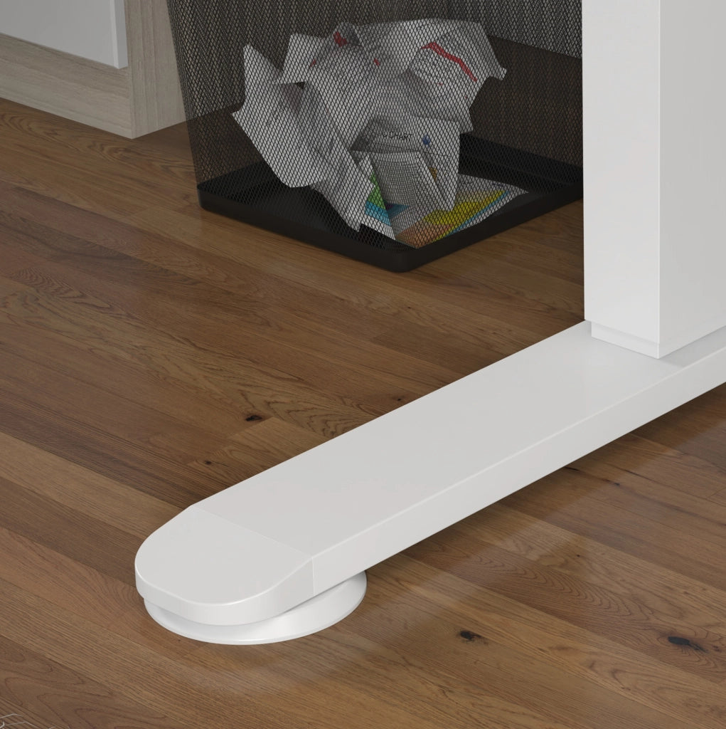 Scrivania elettrica regolabile in altezza 140 x 70 cm bianca