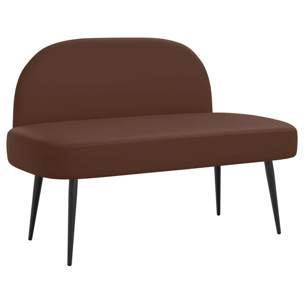 Panchina imbottita con schienale Marrone 110 x 60 x 76 cm 42040800