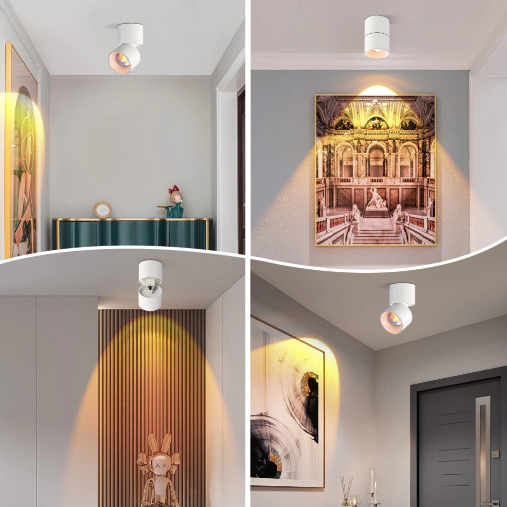 ZMH Faretto da soffitto LED bianchi 1 luce plafoniera design tramonto moderno per camera letto corridoio