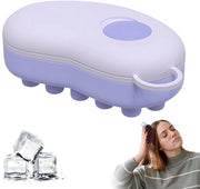 Spazzola per capelli a design rinfrescante - Spazzola per massaggio capigliato - Trattamento capelli - Silicio - Massaggio rilassante - Spazzola per massaggio capigliato con testa di silicone