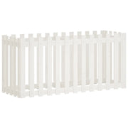 Fioriera rialzata per piante fiori patio giardino design del giardino con recinzione 150 x 50 x 70 cm pino bianco massiccio 02_0039801