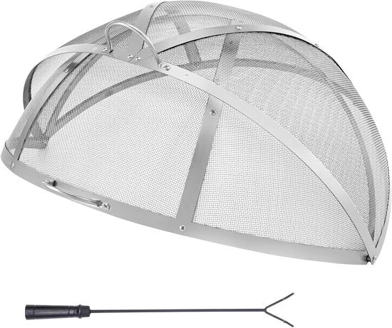 Parasole per fuocherello diametro 76 cm - accessori rotondi per fuochi esterni