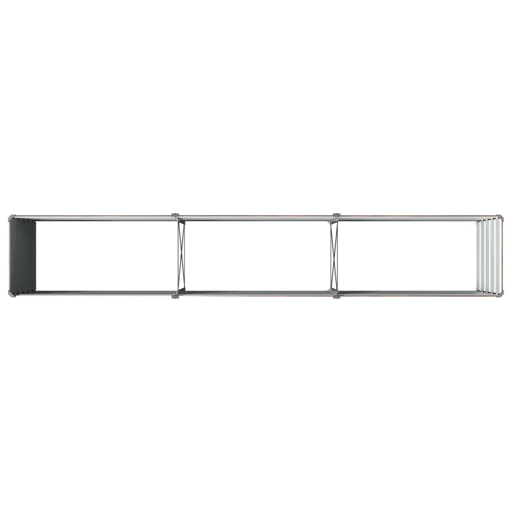 Letto rialzato da giardino Nero 240 x 40 x 55 cm 8006253