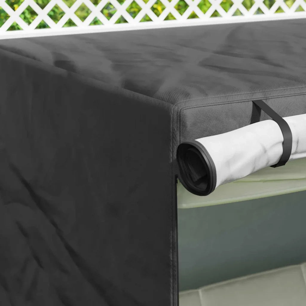 Copertura per dondolo da esterno Nero 175 x 125 x 180 cm 4105915