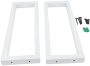 Set di console a muro da 2 pezzi - Sostegni per pannelli - Supporto per lavabo - Supporto per console - Costruzione metallica di alta qualità - Design moderno - Supporti per pannelli