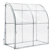 Serra da Giardino Juta Copertura in PVC Trasparente 200x100x215 cm [en.casa]