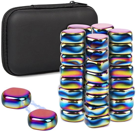 40 pezzi di magneti colorati di ematite 20x8mm per frigorifero Magnetico irregolare Forte Versatile Concentrazione Creatività Accessorio ufficio Giocattolo Pannello magnetico Pannello bianco magnetico Scuola Ufficio Casa