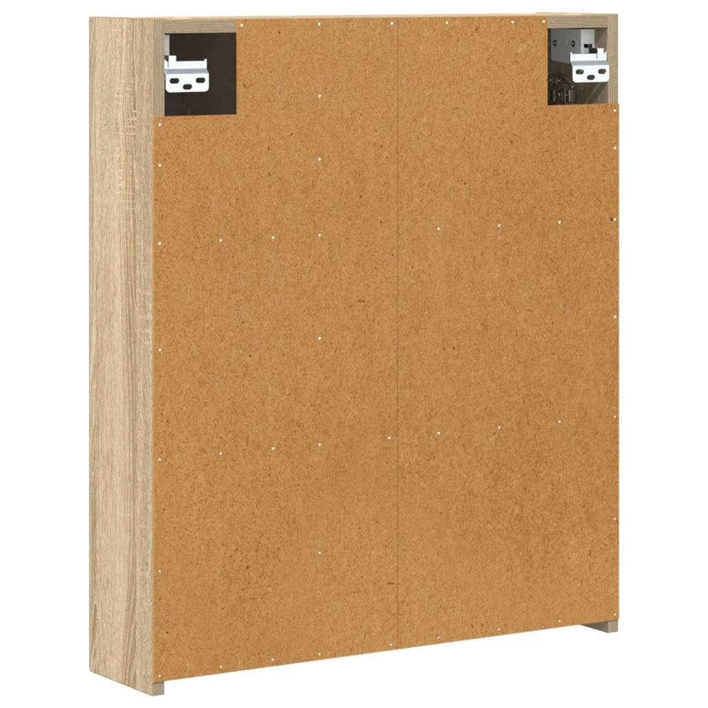 Mobiletto per specchio da bagno Rovere Sonoma 60 x 14,5 x 70 cm