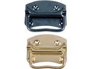 12pz maniglie per bauli tipo americano snodate - mm.110x85x50h. verniciate nere cod:ferx.fer71598