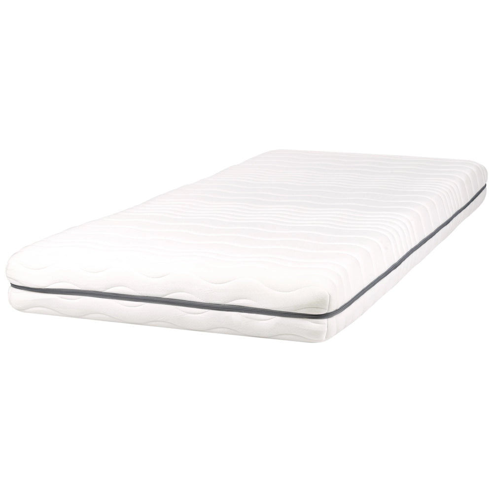 Materasso in Memory Foam bianco con tessuto grigio EU misura singola 90 x 200 cm Medio