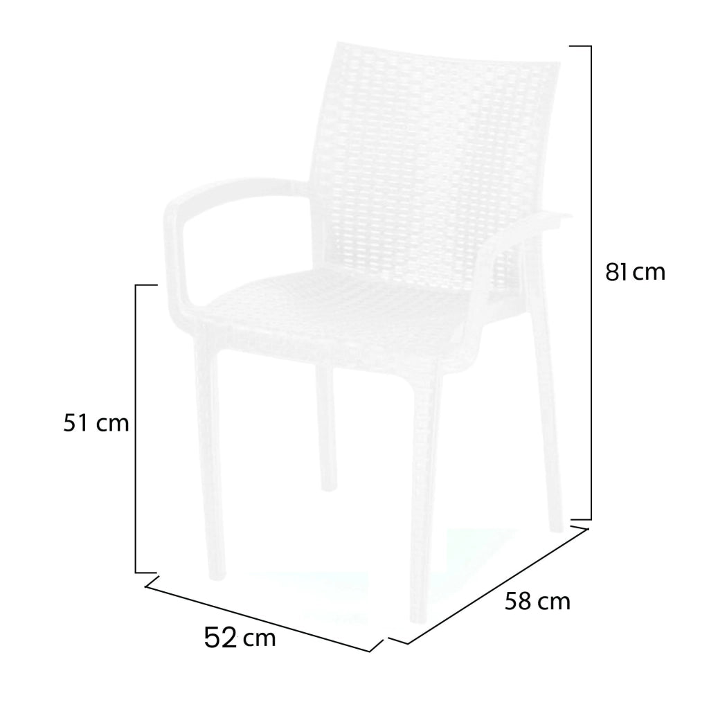 Buono, set di Sedie 4 Sedie Made in Italy, Bianco