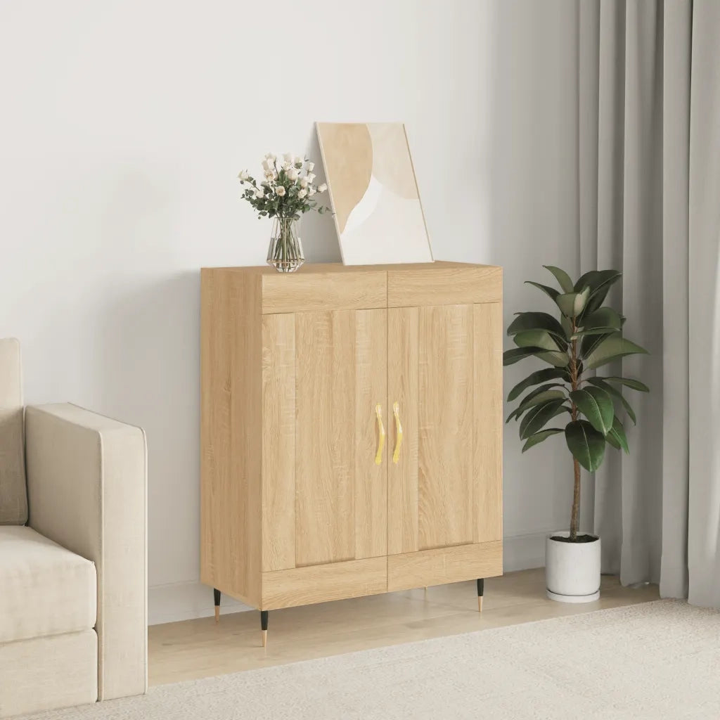 Credenza Rovere Sonoma 69,5x34x90 cm in Legno Multistrato 830175