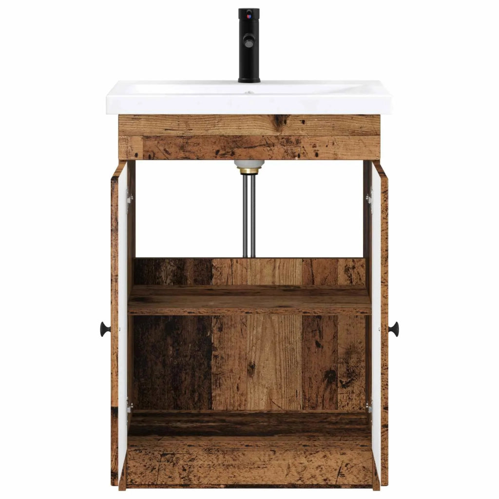 Set di mobili per il bagno Legno antico 78,5 x 37,5 x 81 cm 3404182