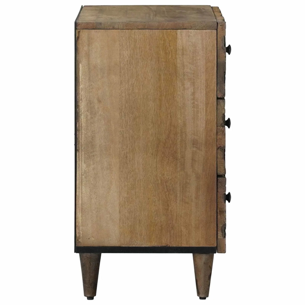 Mobiletto da Letto con cassetto Marrone 50 x 33 x 60 cm
