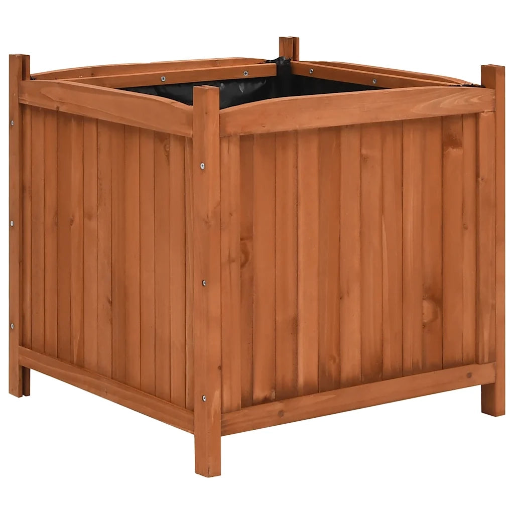 2 pz Fioriere | Cassetta per fiori | Vaso Rialzate 50x50x50 cm in Legno di Abete