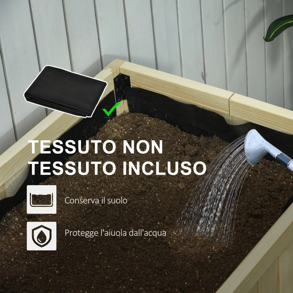 Letto Pieghevole in Legno per Orto Rialzato ¨C zephmum ¨C 115x56x76 cm Legno