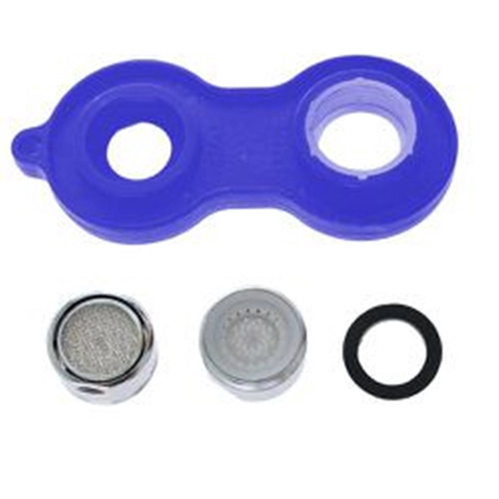 Trade Shop - Set 6pz Aeratore Rubinetto M24 In Abs Filtro Bagno Cucina Chiave Rompigetto 87988 -