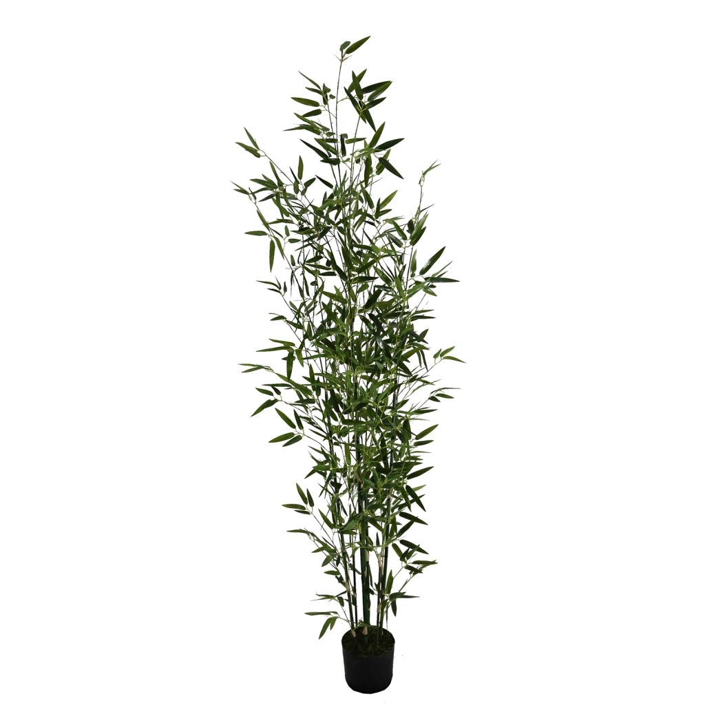 Piante di Bamboo Artificiale con 9 Fusti e 84 Rami Realistici, Pianta Decorativa Tropicale per Interni e Ambienti Commer