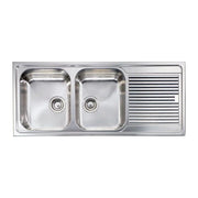 CM Zenith plus 116 x 50 2V Lavello montato su piano Rettangolare Acciaio inossidabile