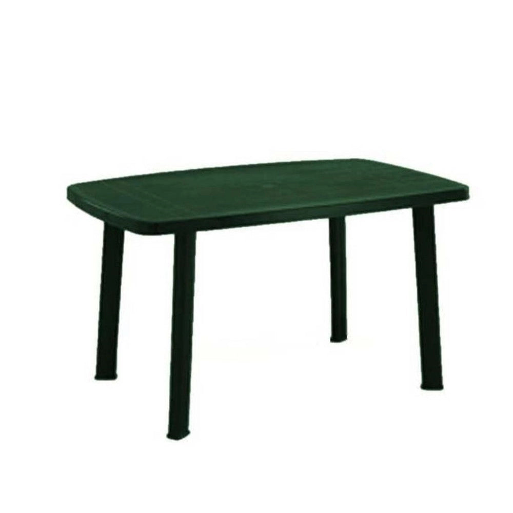 Trade Shop - Tavolo Faro Verde Design Ovale In Polipropilene Resistente 137 X 85 X 72 Cm 020361 -