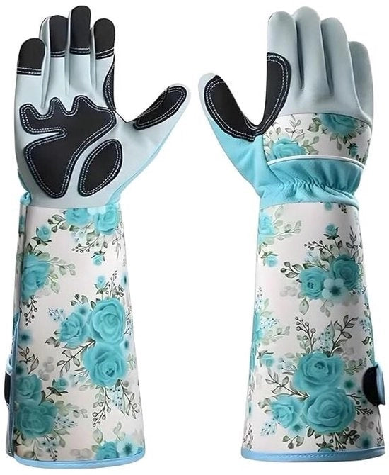 Manopole da giardino unisex serie extra lunghe - resistenti alle spine - ideali per rose e cactus - manica regolabile - protezione perfetta fino al gomito