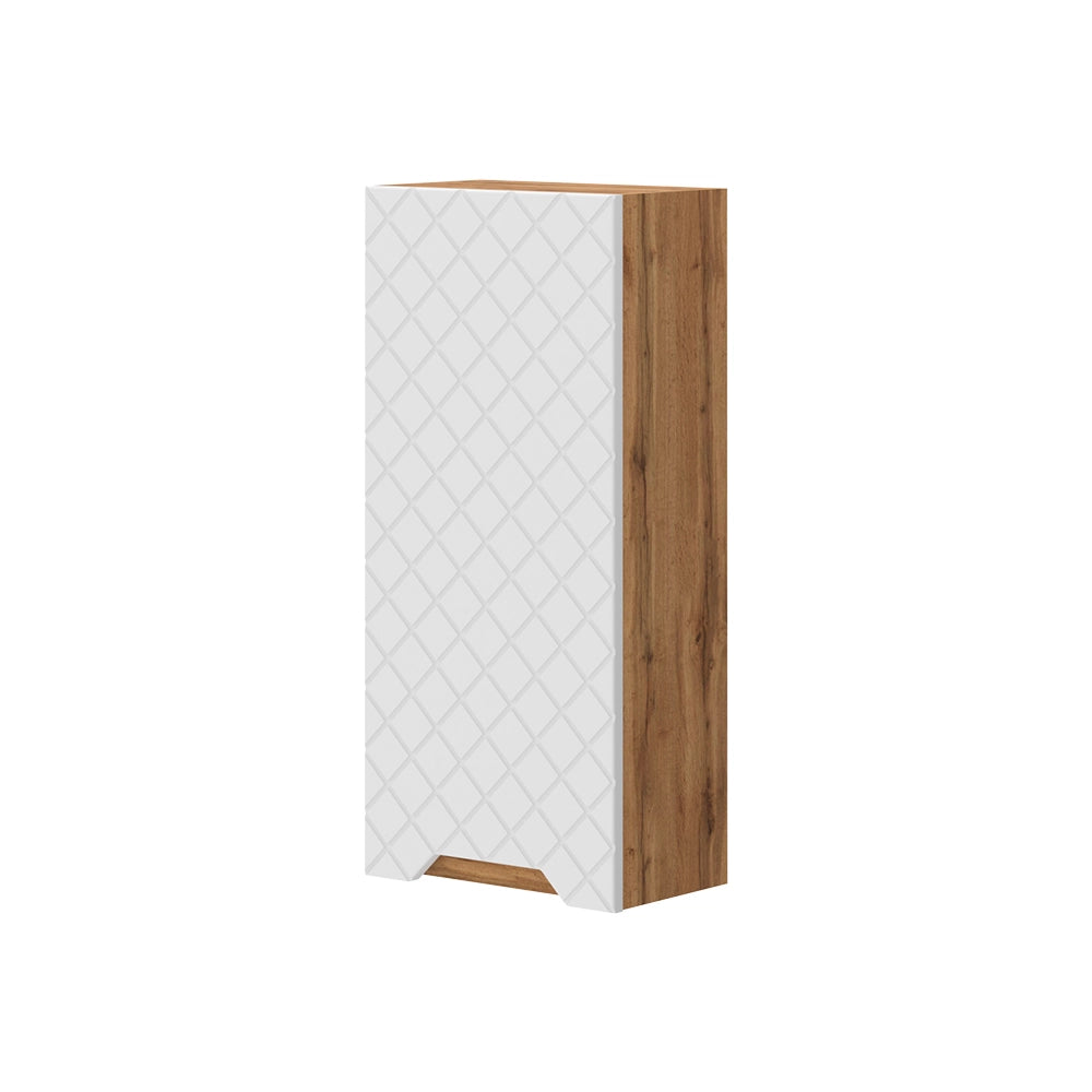 Vicco mobile bagno Rovere/bianco con struttura in piastrelle 20 x 72.6 cm