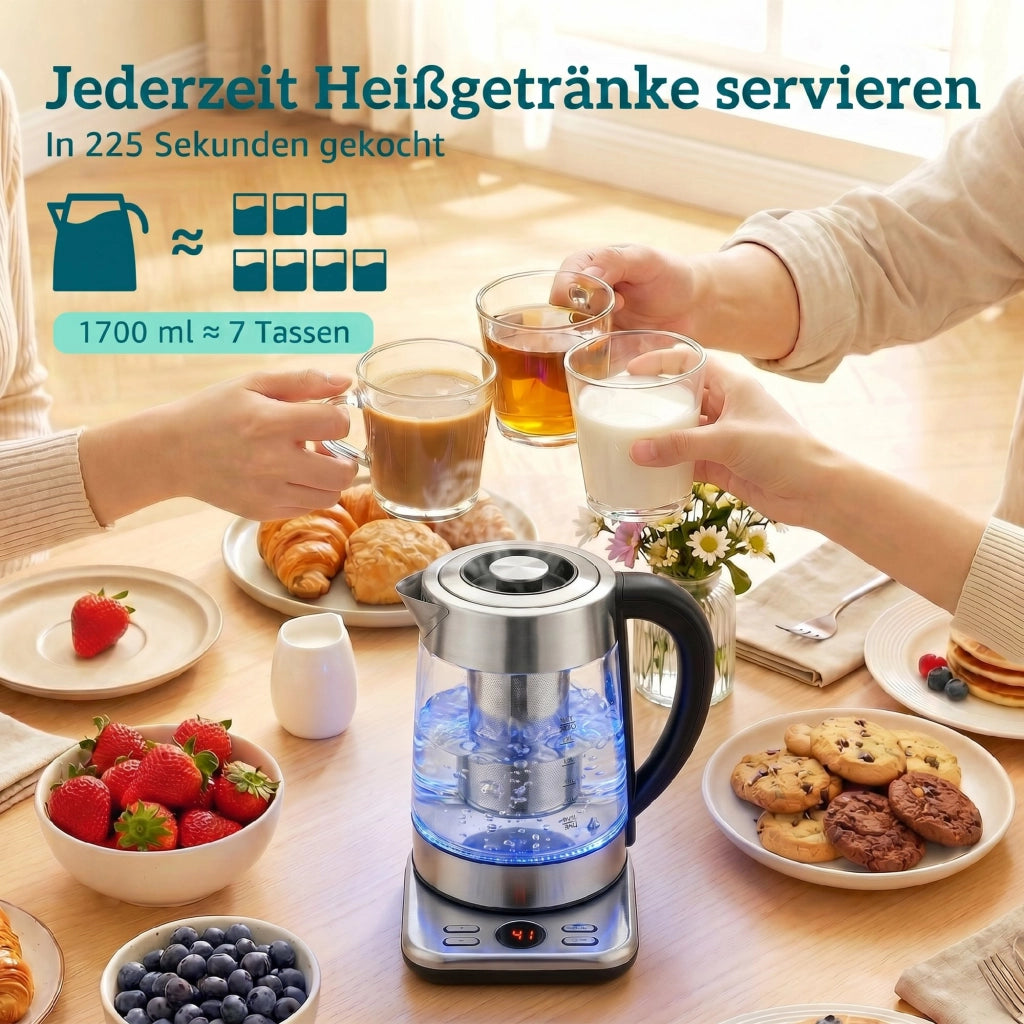 Bollitore Elettrico 1.7L ¨C Zephmum ¨C Bianco