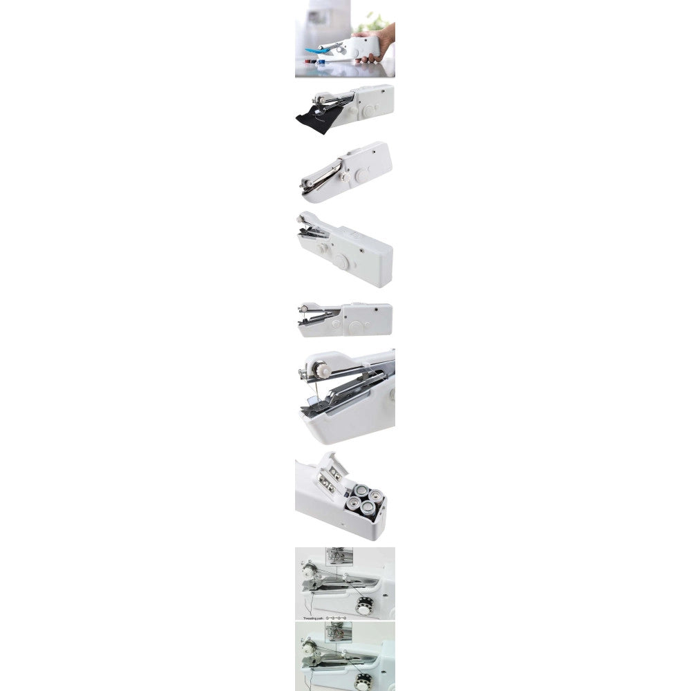 Trade Shop - Mini Macchina Per Cucire Da Cucito Portatile Viaggio Cucitrice Salva Spazio -