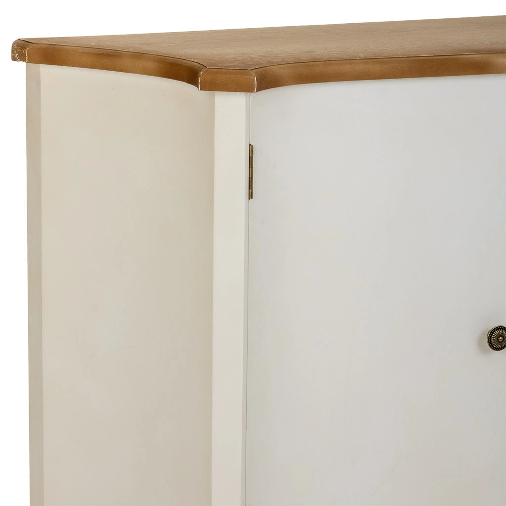 Credenza in legno bianco 150x37x114,5h cm
