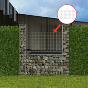 Gabbione in Rete ad U in Acciaio Zincato 160x20x150 cm 142545