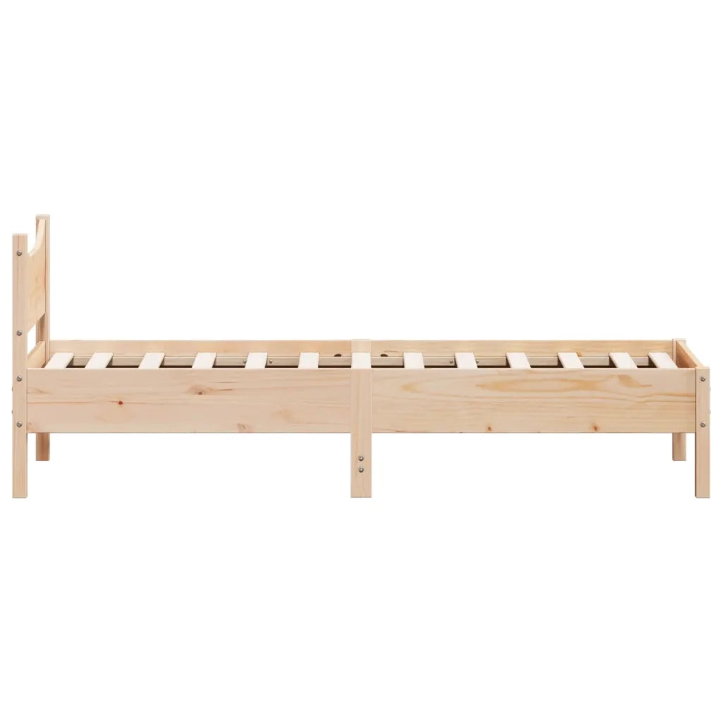 Letto senza Materasso 75x190 cm in Legno Massello Pino