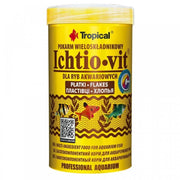 Tropical Ichtio-vit Flakes - mangime di base in scaglie, ricco di ingredienti Formato: 250 ml