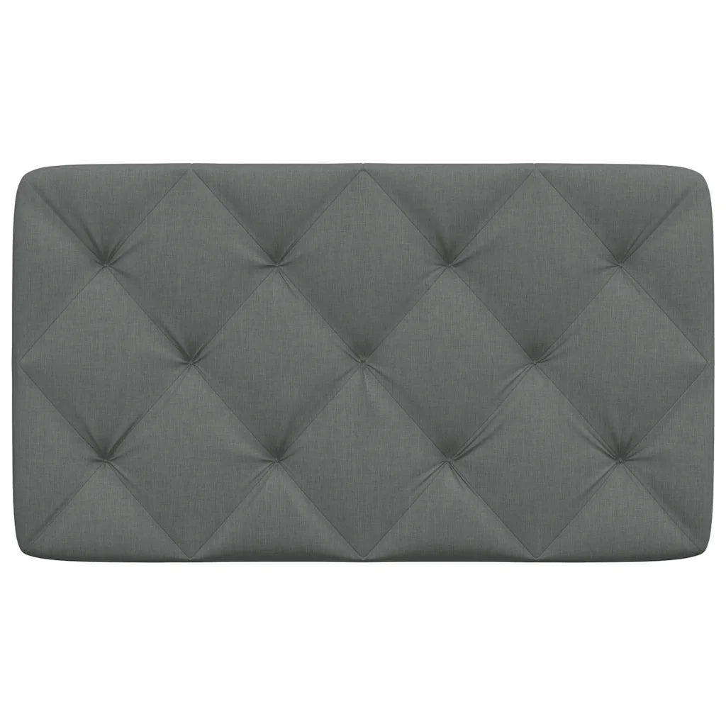 Cuscino Testiera Grigio Scuro 90 cm in Tessuto