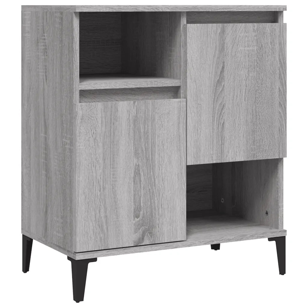Credenze 2pz Grigio Sonoma 60x35x70 cm in Legno Multistrato 3185733