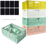 Scatola a cassetti, 4 cassetti, cassetto in plastica, piccola scatola a cassetta, piccola scatola a cassetta, scatola a cassetti colorata per cucina, bagno, ufficio, camera da letto, aula, 20,5 x 14,7 x 9,3 cm
