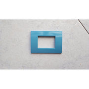 Trade Shop - Placca Placche Placchete Compatibili Living Light In Abs 3 4 7 Posti Colorate - Turchese -4 Fori     -