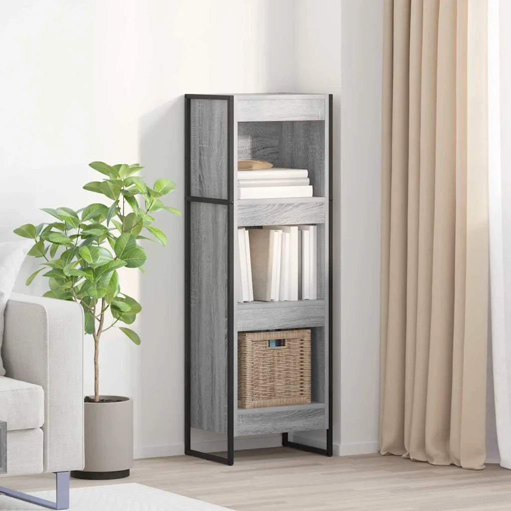 Armadio per Libri Grigio Sonoma 40 x 30 x 121 cm