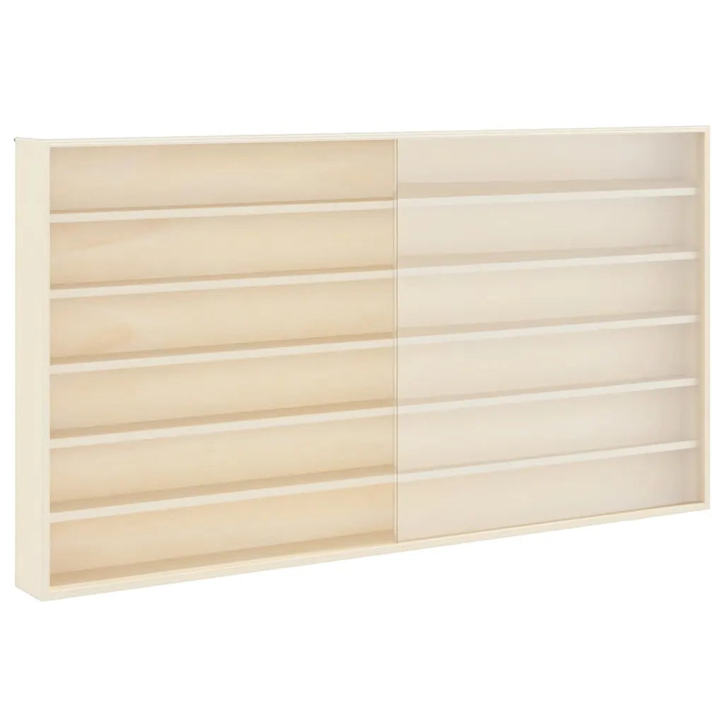 Vetrina a muro Beige 100 x 8,5 x 54 cm Legno compensato 42015630