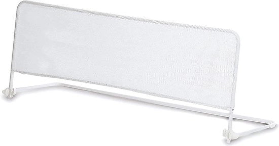 Barriera di sicurezza per letto - Inclinabile - 120 cm x 50 cm - Blocco caduta - Colore bianco