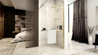 Parete Doccia Rea Aero Gold N 120 Walk In + Evo