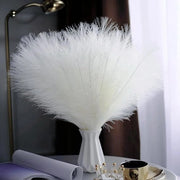 Pampas 30 pezzi - Fiori artificiali decorativi - Alta 55 cm - Bianco