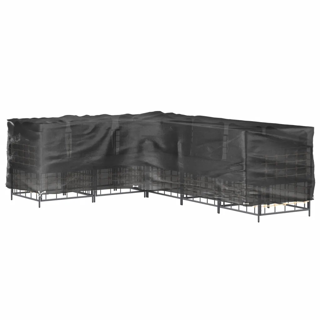 Copertura Mobili da Giardino a L 16 Occhielli 260x210x80 cm 319326