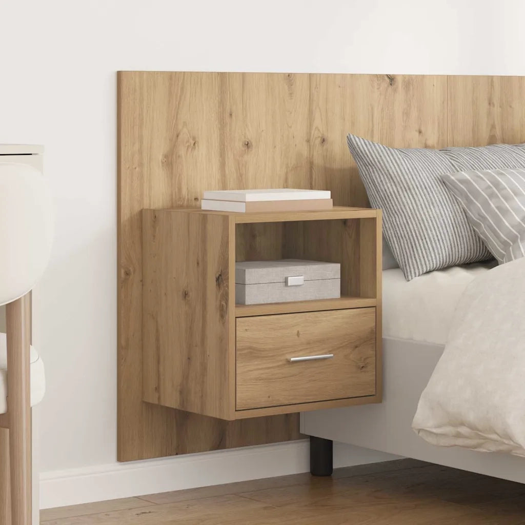 Testata con Comodino 3 pcs Rovere artigianale Legno multistrato 3415841