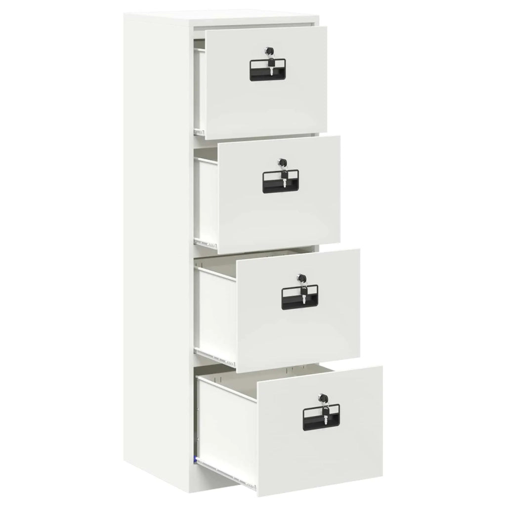 Armadio per File con cassetto Bianco 45,5 x 42 x 139 cm