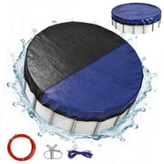 Copertura Piscina Rond Ø420cm Nero/Azzurro Protettiva per Ø366cm