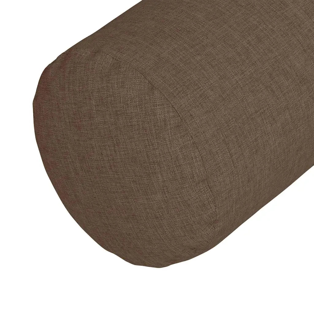 Cuscini a rullo 2 pcs Marrone Ø 15 x 40 cm Tessuto