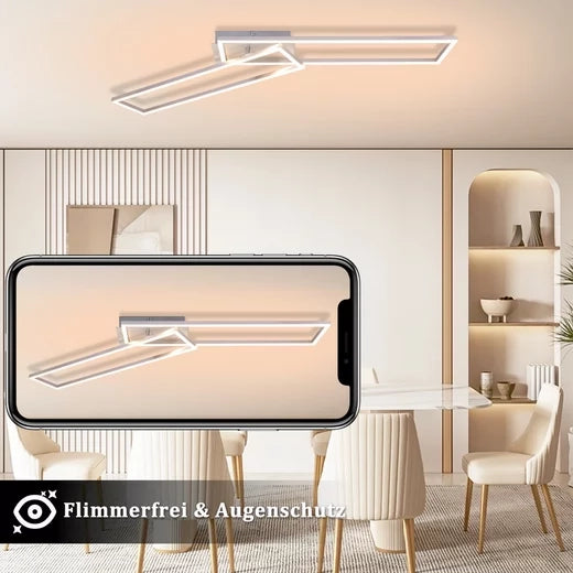 ZMH Lampada da soffitto plafoniera LED moderna dimmerabile 36W funzione notturna protezione occhi