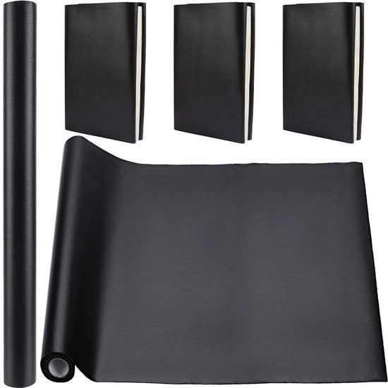 Foglio di protezione in pelle finta - Protezione per copertina - Nero - Pelle in pelle - Ideale per scrapbooking e fai da te - Adatto per formati A3-A8